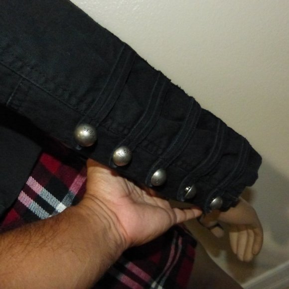 SOLD BY DEEP LOS ANGELES BLACK MILITARY JACKET SZ S - Picture 8 of 16